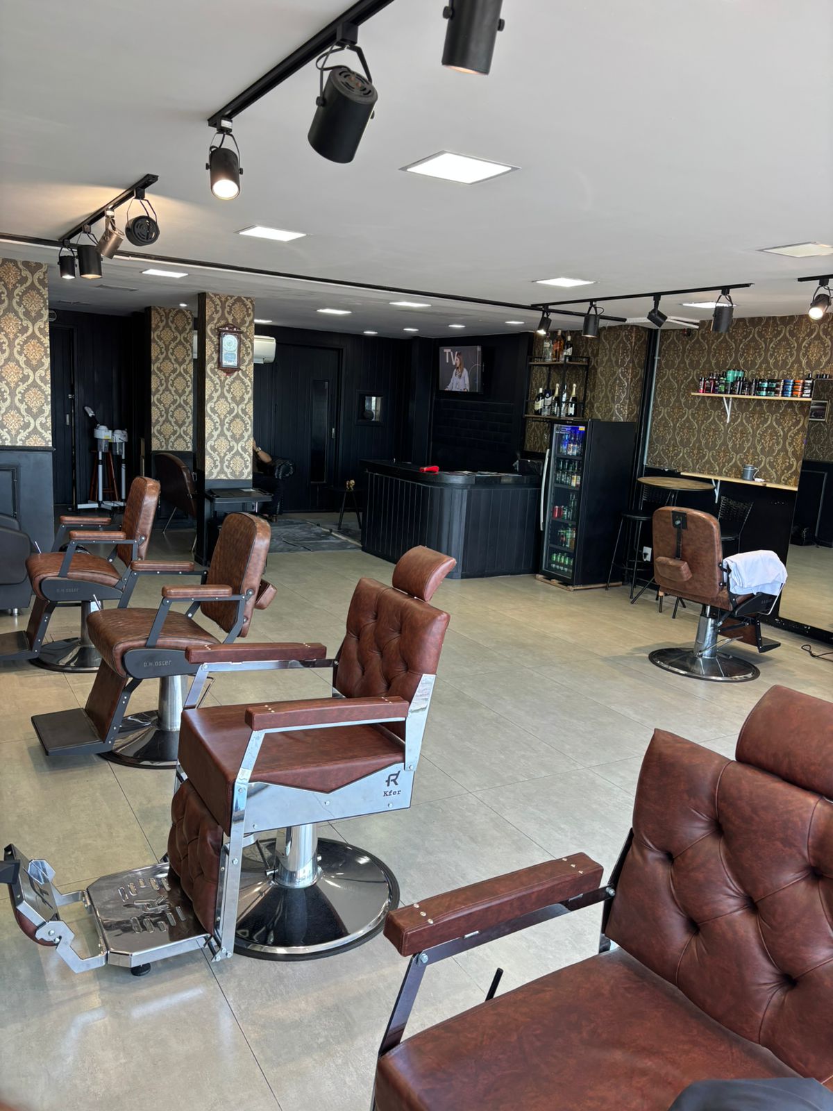 Cadeiras da barbearia